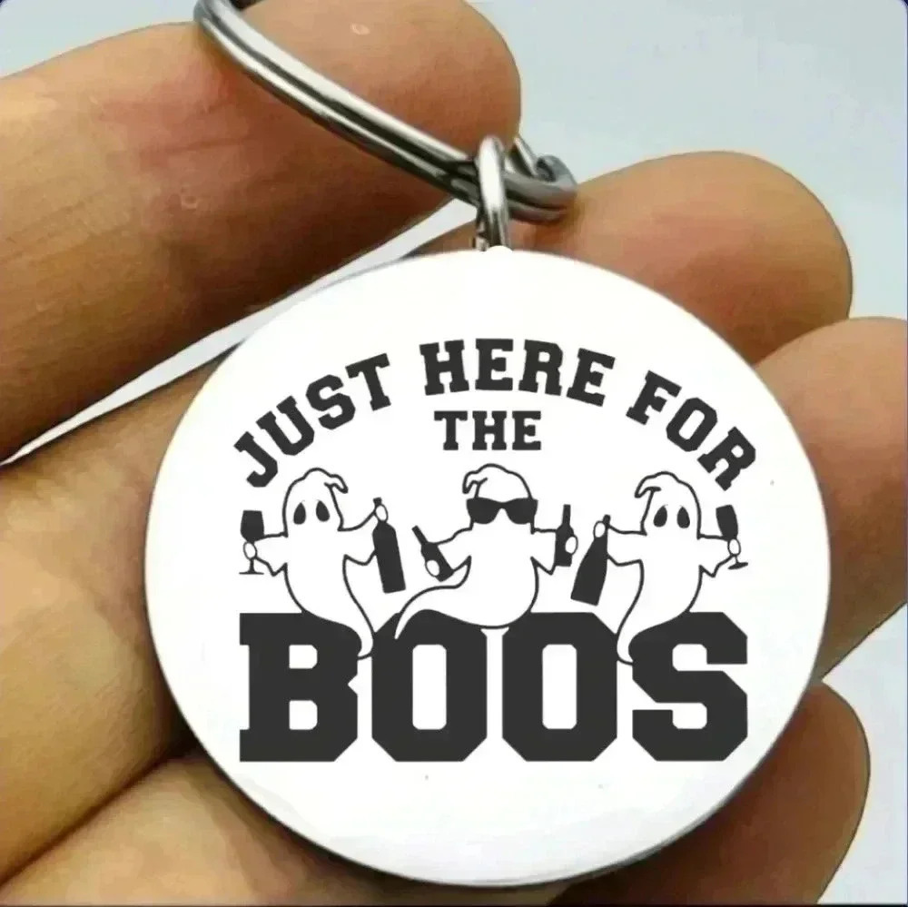 Ghosts here for the boos hot party Keychain